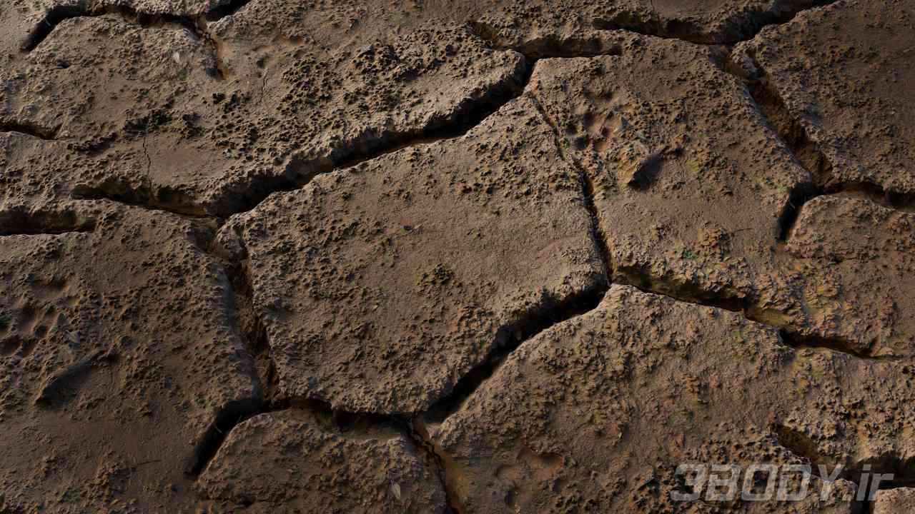 متریال خاک cracked soil عکس 1